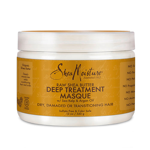 Shea Moisture Raw Shea Butter Deep Treatment Hair Masque Jar, 12 Oz